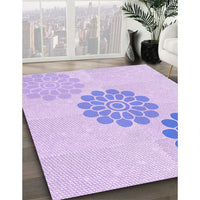 Patterned Purple Mimosa Purple Rug, pat1313pur