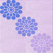 Round Patterned Purple Mimosa Purple Rug, pat1313pur