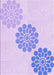 Machine Washable Transitional Purple Mimosa Purple Rug, wshpat1313pur