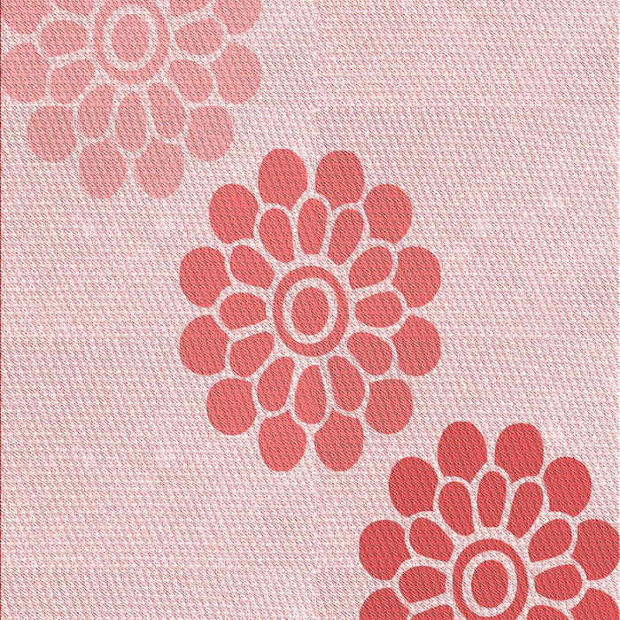 Machine Washable Transitional Light Rose Pink Rug, wshpat1313rd