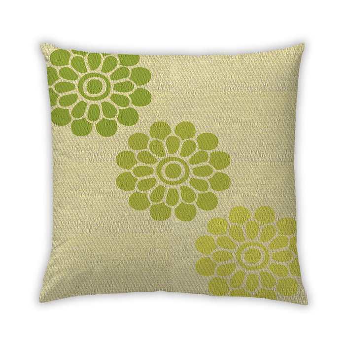 Front View of Patterned Square Brown Throw Pillow, 18 inch by 18 inch, pwpat1313yw