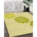 Machine Washable Transitional Brown Rug in a Family Room, wshpat1313yw