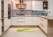 Patterned Brown Rug in a Kitchen, pat1313yw