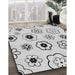 Patterned Gray Rug in Family Room, pat1314gry