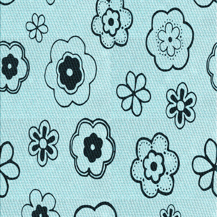 Patterned Seafoam Green Rug, pat1314lblu