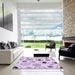 Machine Washable Transitional Lilac Purple Rug in a Kitchen, wshpat1314pur