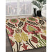 Machine Washable Transitional Yellow Rug in a Family Room, wshpat1315brn