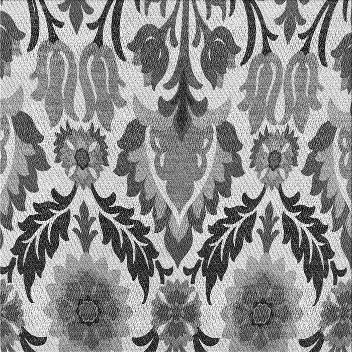 Round Machine Washable Transitional Silver Gray Rug, wshpat1315gry