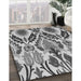 Patterned Silver Gray Rug in Family Room, pat1315gry