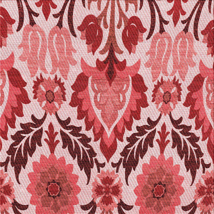 Round Machine Washable Transitional Pastel Pink Rug, wshpat1315rd