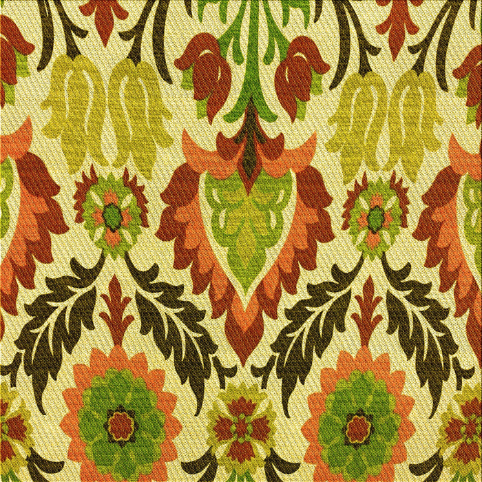 Round Machine Washable Transitional Mahogany Brown Rug, wshpat1315yw