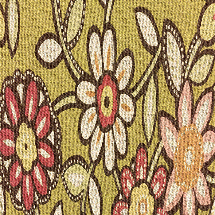 Patterned Saddle Brown Rug, pat1316brn