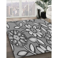 Patterned Cloud Gray Rug, pat1316gry