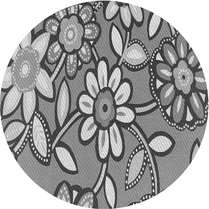 Square Patterned Cloud Gray Rug, pat1316gry