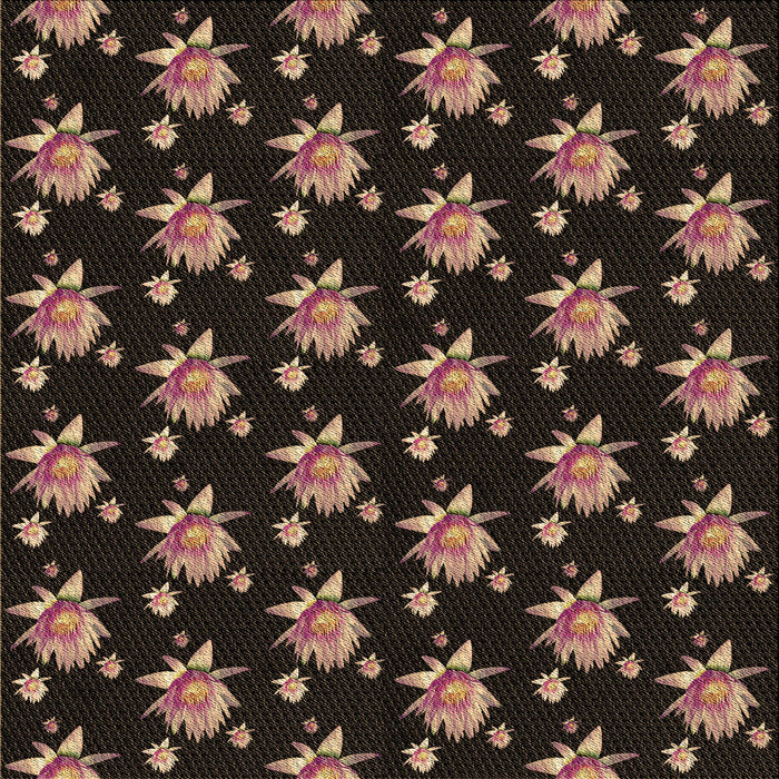 Round Machine Washable Transitional Midnight Gray Rug, wshpat1317brn