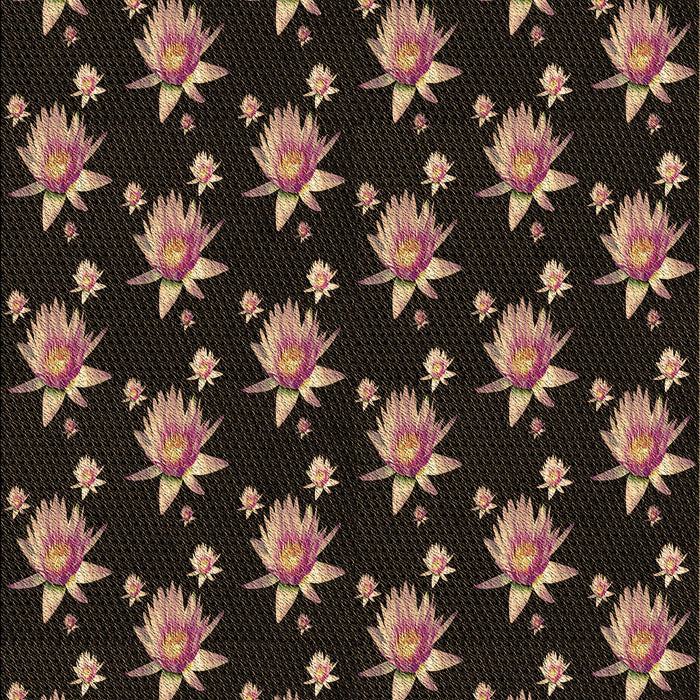 Patterned Midnight Gray Rug, pat1317brn