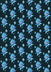 Machine Washable Transitional Blue Ivy Blue Rug, wshpat1317lblu