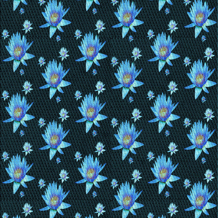 Patterned Blue Ivy Blue Rug, pat1317lblu