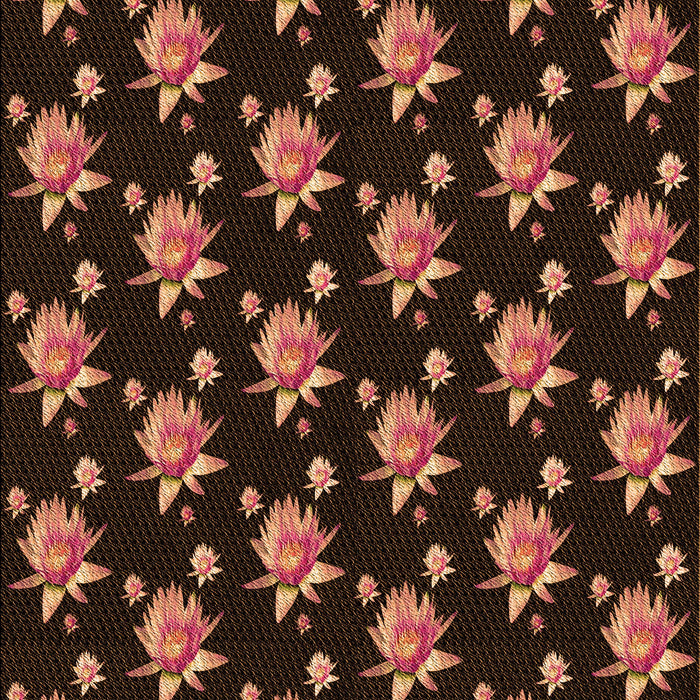 Patterned Black Brown Rug, pat1317org