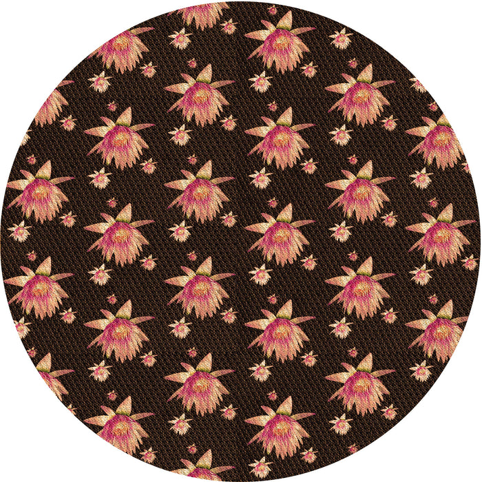 Square Machine Washable Transitional Black Brown Rug in a Living Room, wshpat1317org