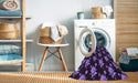 Machine Washable Transitional Deep Purple Rug in a Washing Machine, wshpat1317pur