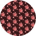 Square Machine Washable Transitional Cherry Red Rug in a Living Room, wshpat1317rd