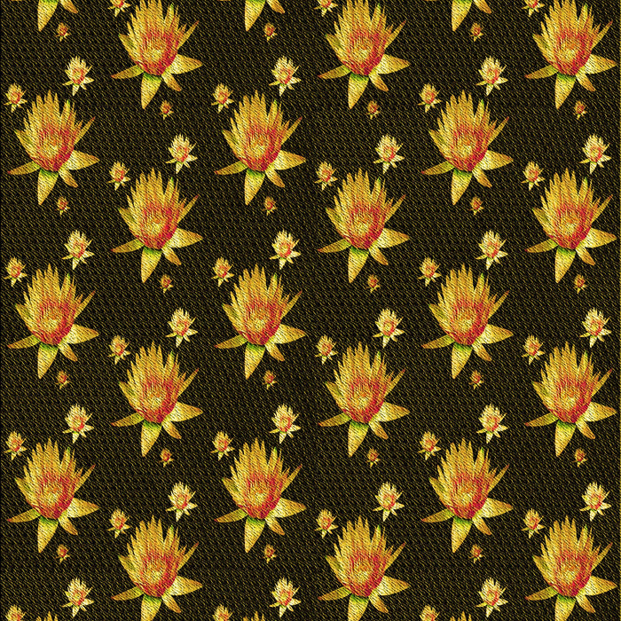 Patterned Black Brown Rug, pat1317yw