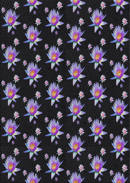 Patterned Black Novelty Rug, pat1317