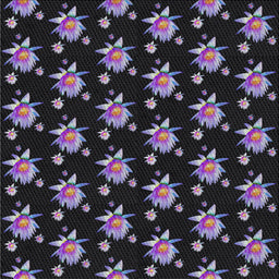 Square Patterned Black Novelty Rug, pat1317