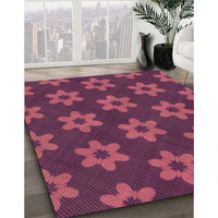 Patterned Pink Rug, pat1318brn