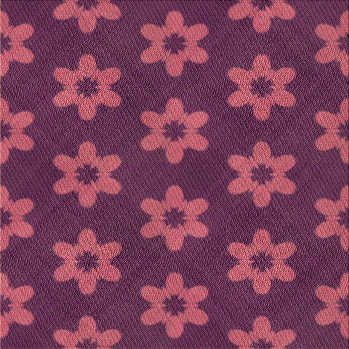 Round Patterned Pink Rug, pat1318brn