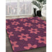 Machine Washable Transitional Pink Rug in a Family Room, wshpat1318brn
