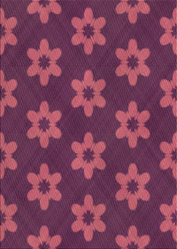 Machine Washable Transitional Pink Rug, wshpat1318brn