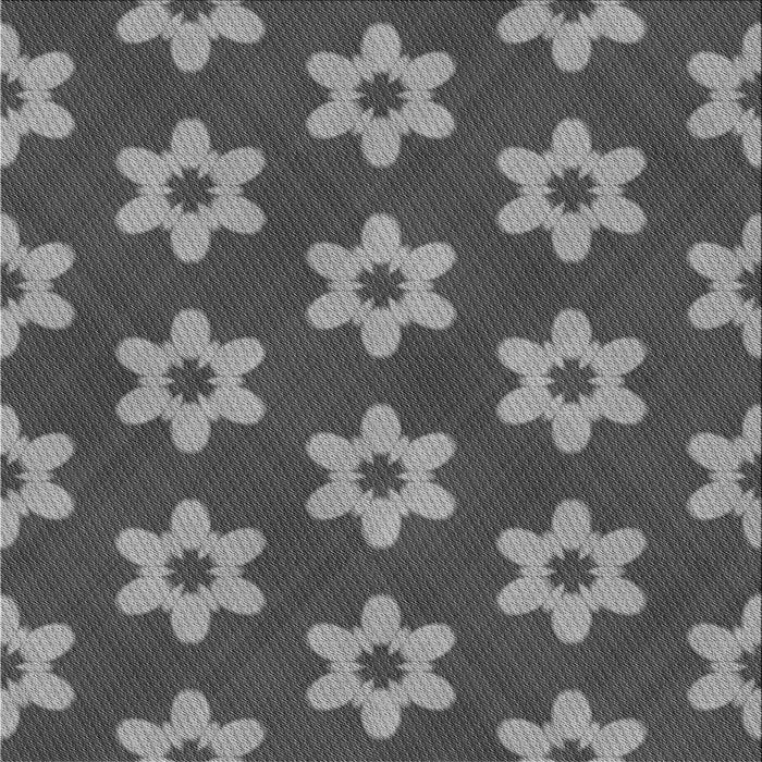 Round Patterned Gunmetal Gray Rug, pat1318gry