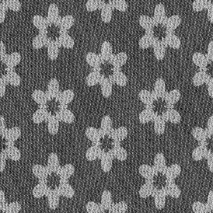 Patterned Gunmetal Gray Rug, pat1318gry