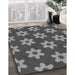 Machine Washable Transitional Gunmetal Gray Rug in a Family Room, wshpat1318gry