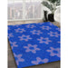 Machine Washable Transitional Blue Rug in a Family Room, wshpat1318lblu
