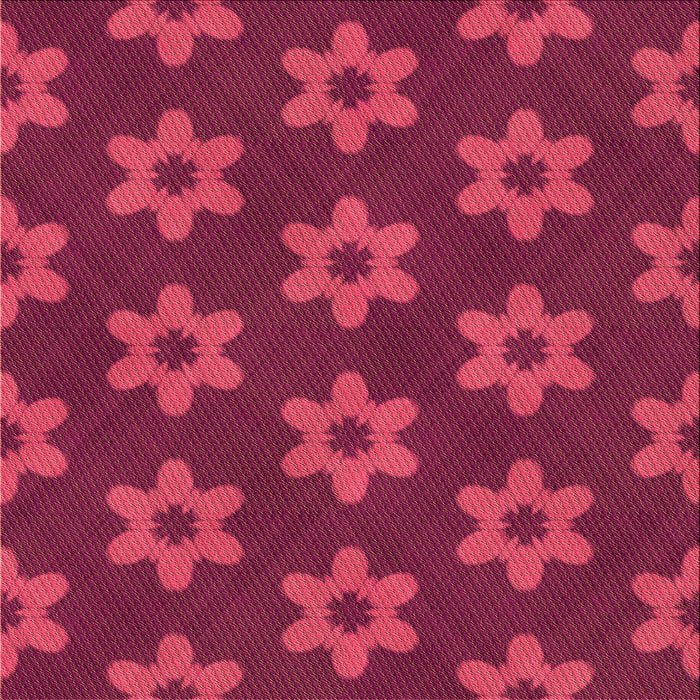 Round Patterned Crimson Red Rug, pat1318org