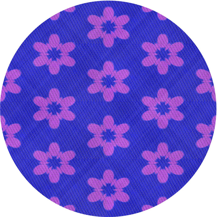 Square Machine Washable Transitional ly Purple Rug in a Living Room, wshpat1318pur