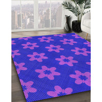 Patterned Purple Rug, pat1318pur