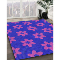 Patterned Purple Novelty Rug, pat1318