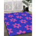 Machine Washable Transitional Purple Rug in a Family Room, wshpat1318