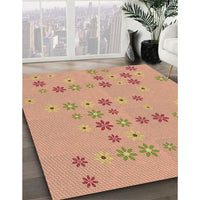 Patterned Orange Rug, pat1319brn