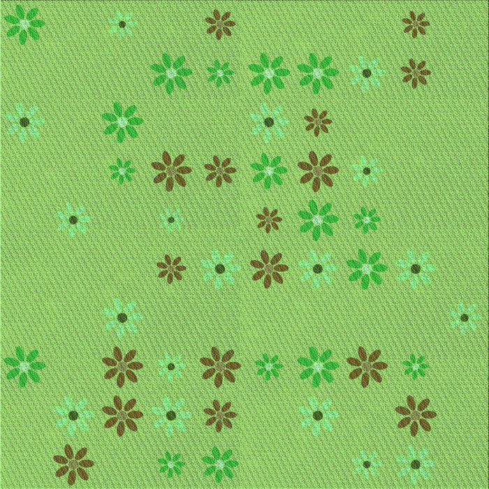 Round Patterned Emerald Green Rug, pat1319grn