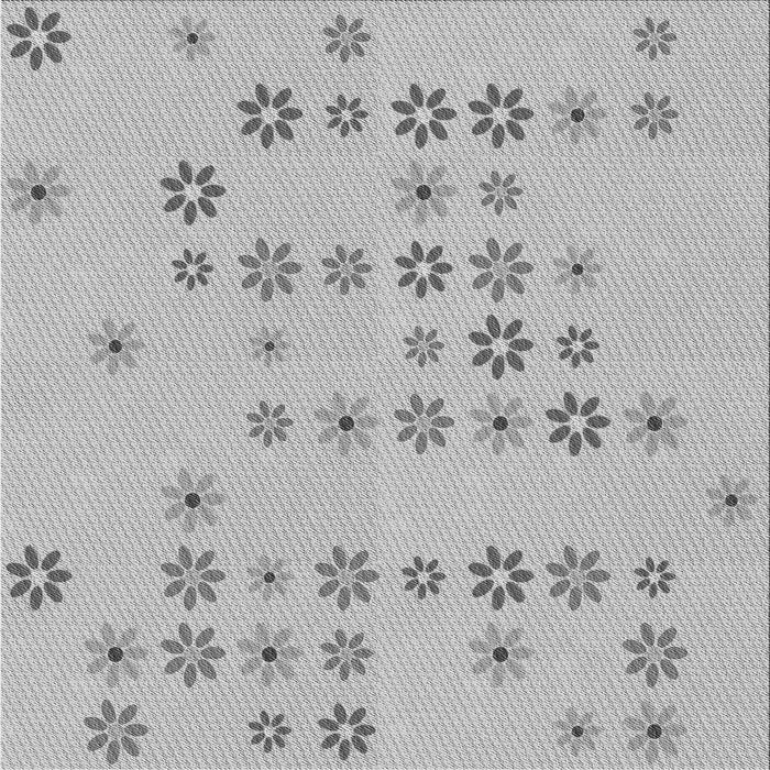 Round Machine Washable Transitional Gray Rug, wshpat1319gry