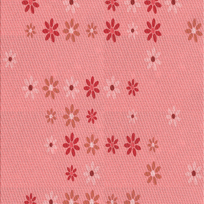 Patterned Light Coral Pink Rug, pat1319rd