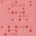 Round Patterned Light Coral Pink Rug, pat1319rd