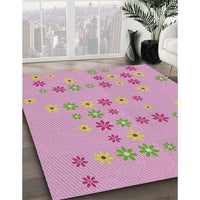 Patterned Pink Novelty Rug, pat1319