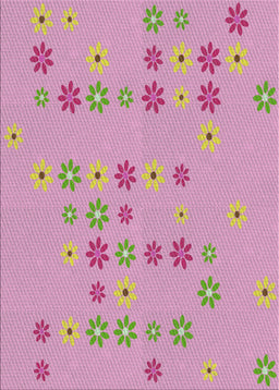 Patterned Pink Novelty Rug, pat1319