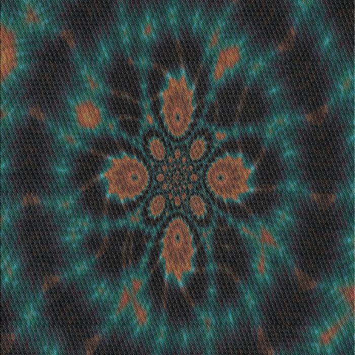 Patterned Black Novelty Rug, pat131